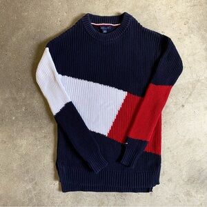 Tommy Hilfiger flag knit sweater
